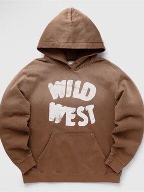 One of These Days Co Men's Brown 'Wild West' Graphic Hoodie Sweatshirt XS